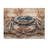 Aquarium Blue And White With Large Crab II - Crab Wood Wall Art - On Natural Pine Wood-727636666