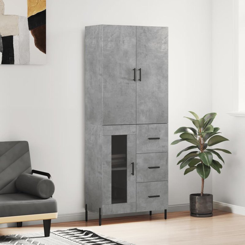 Nannore 69.5cm Sideboard, Concrete Grey