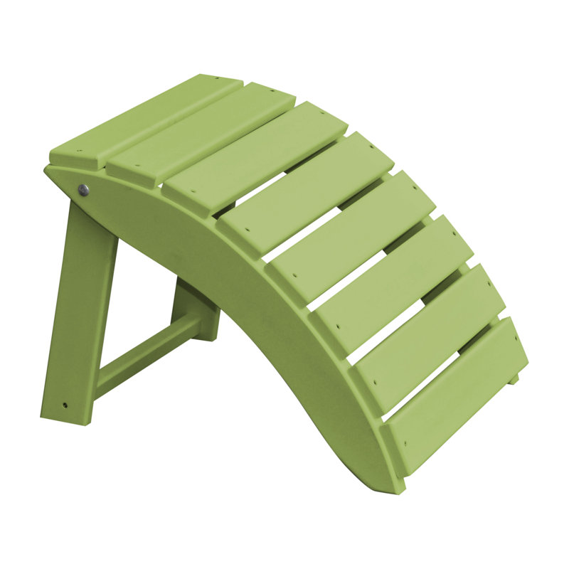 Lolley Outdoor Ottoman, Tropical Lime
