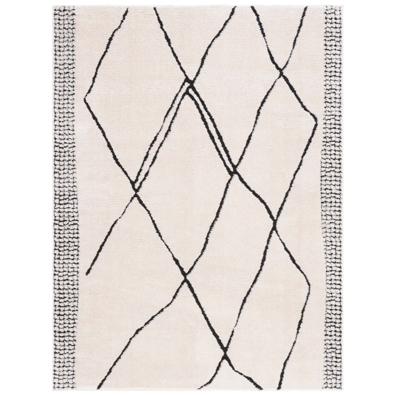 Geometric Area Rug, Rectangle 91 x 152cm