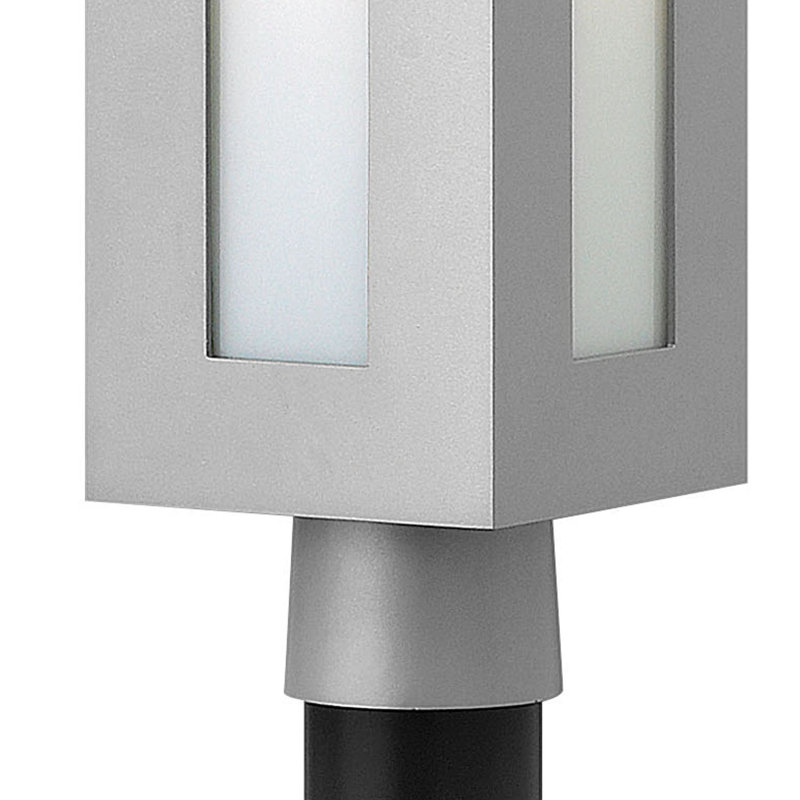 Dorian Single Light Outdoor Post Top/Pier Mount Aluminum Lantern in Bronze, Bronze, E26/Medium (Standard)