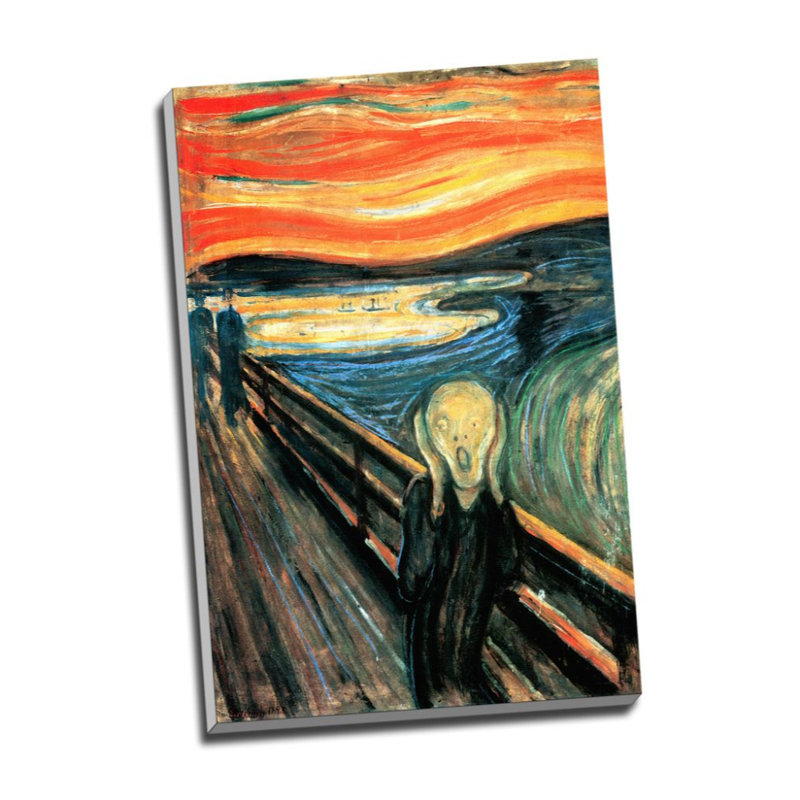 The Scream by Edward Munch - Wrapped Canvas Art Prints