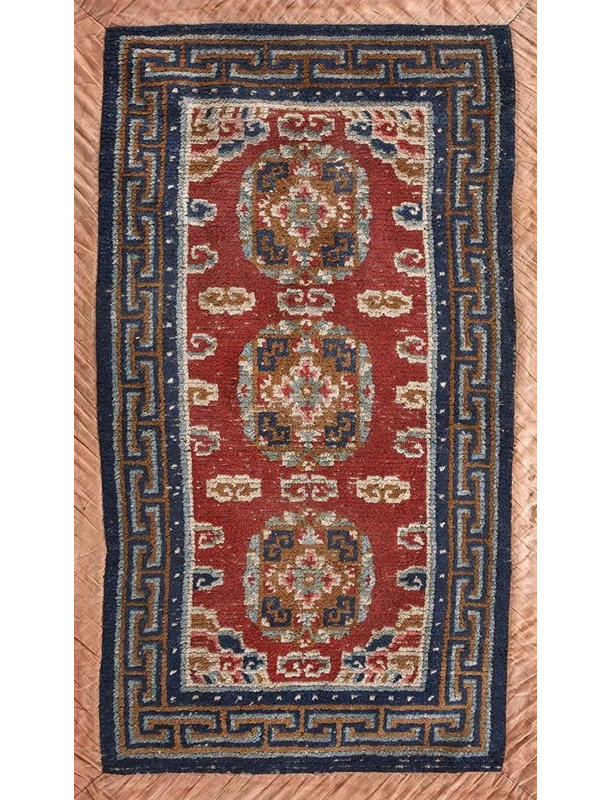Tapis tibétain Red Field