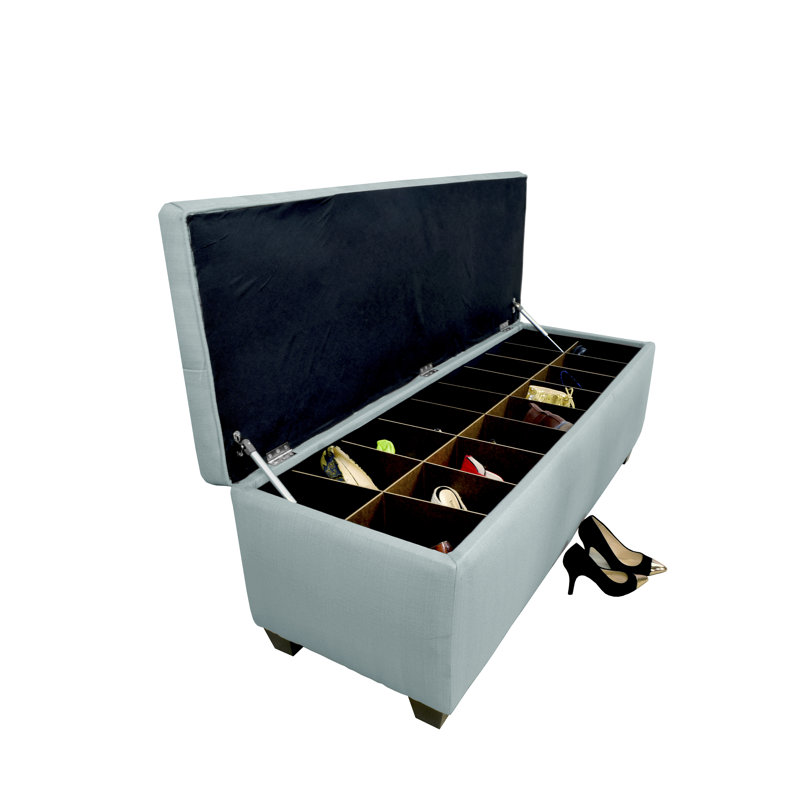 Averi 32 Pair Shoe Storage Bench, Large, Sea Mist Green