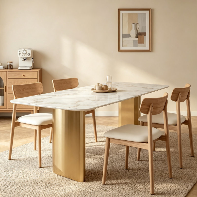 Table de salle à manger 55,12 pouces, L 31,5 po x L 55,12 po