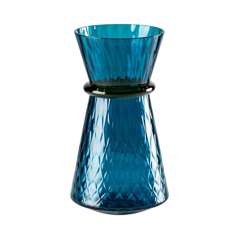 Venini Tiara Balloton Vase, Horizon/Amber