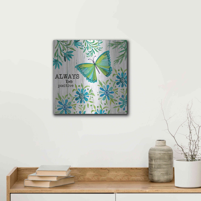 «Always Be Positif» par Cindy Jacobs, H 12 po x l 12 po