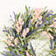 Couronne de porte 24 po Artificiel Farmhouse Blossom-1847896294