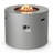 32'' W Concrete Style Propane Outdoor Alloy Steel Frame Fire Pit In Black-126057433