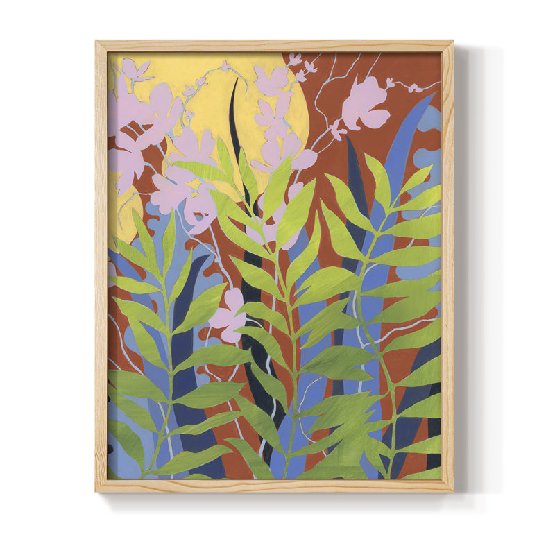 «Bold Bright & Wild II», reproduction encadrée - bois massif, H 11 po x l 9 po