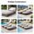 Pecofarm All-Weather Wicker Rattan Outdoor Chaise Lounge With 5" Thick Cushion, 5-Position Adjustable Patio Recliner-456471780
