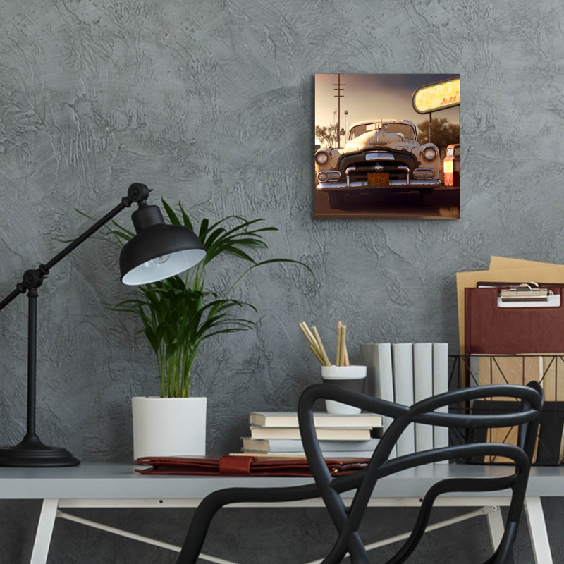 «Route 66 4» par Ray Heere, H 12 po x l 12 po x P 0,13 po