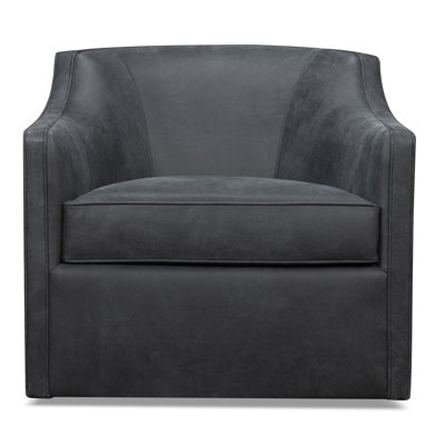 Marietta Genuine Leather Swivel Armchair