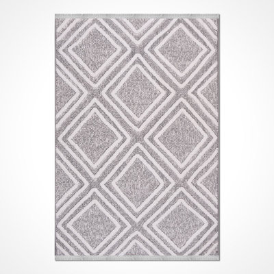 Modern/Geometric Beige Machine Washable Non-Slip Area Rug