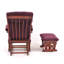 Fauteuil oscillant avec repose-pieds Dake-239207014