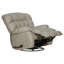 Fauteuil inclinable et pivotant en cuir italien-40057385