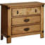 Table de chevet style chalet avec chargeur USB