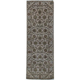 Trinity Hand-Knotted High-Quality Ivory and Green Runner