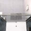 Porte de douche de dérivation de douche - Verre trempé de 5/16 po, poli. Fonction de fuite. Installation facile dans la salle de bain coulissante en verre transparent. Finition. Système lisse. Collision.-123108791