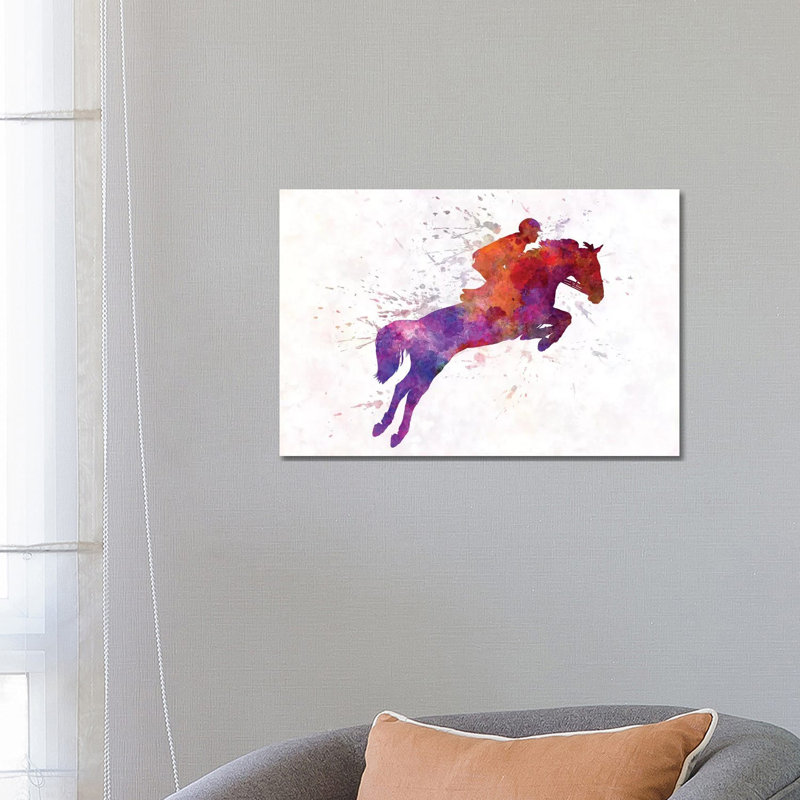 Horse Show I by Paul Rommer - Wrapped Canvas Painting, 45.72cm H x 66.04cm W x 1.91cm D