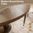 Amberly 47"/53"/59" Dark Walnut Round Solid Wood Dining Table with Unique Base Seats 4/6/8 for Kitchen Living Room, One-step Installation-1155214225