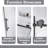 56 In. -60 In. W × 76  In. H Frameless Shower Door  Door With 1/4"Clear  Tempered Glass In Matte Black  |  Explosion Proof Film |   Stainless Steel Handle-121159282