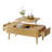 Mid Century Modern Rectangle Center Tables With Lifting Tabletop & 2 Storage Drawers For Home Living Room-415621195