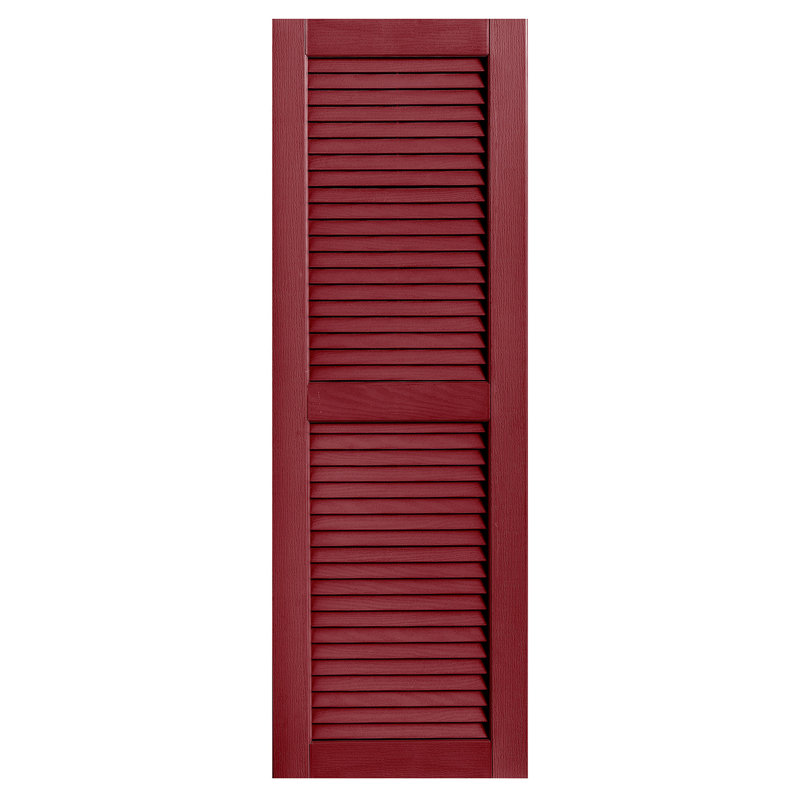 Paire de volets à persiennes droites, 80 po, Canneberge, 16 po