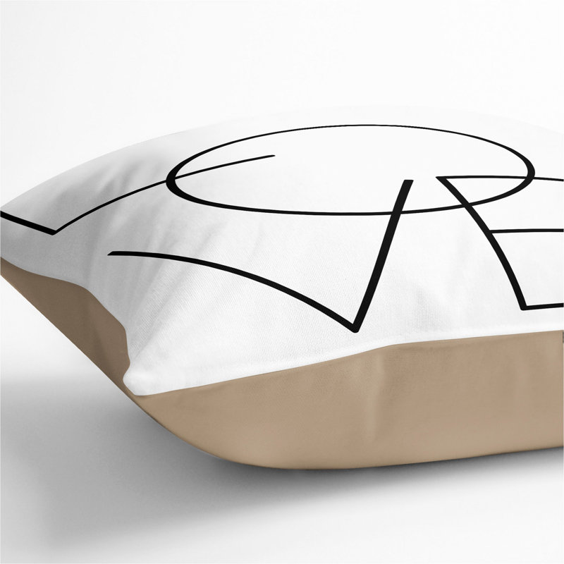 Square Cushion, 55cm H x 55cm W x 20cm D, Stone