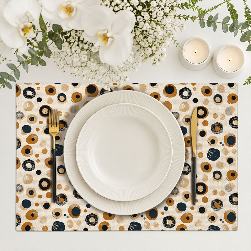 Rectangle Polyester Dining Table Placemat
