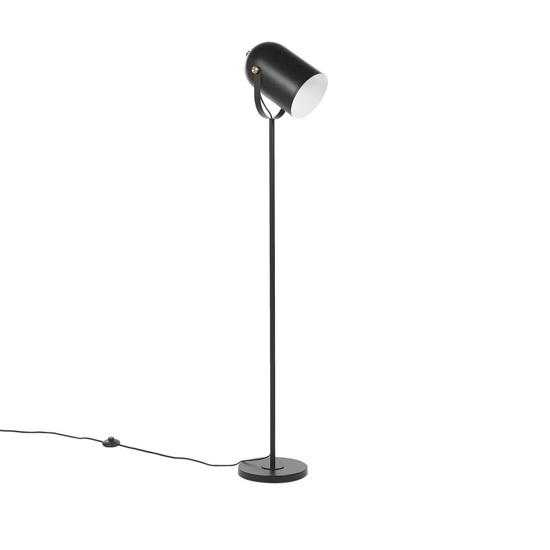Esger 156cm Task Floor Lamp, Black, Black
