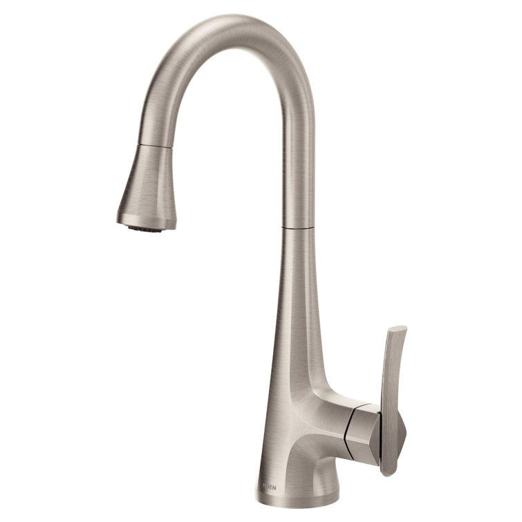 Sinema High Arc Pull Down Single Handle Kitchen Faucet with Power Clean and Reflex