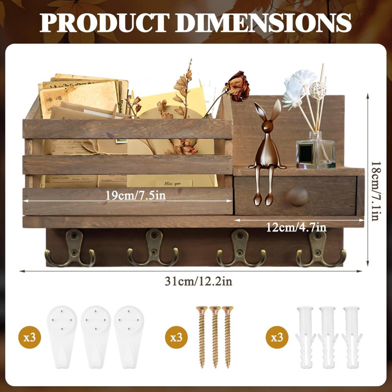 Wood Wall Organizer