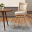 Tabouret de bar pivotant en bois massif-69426708