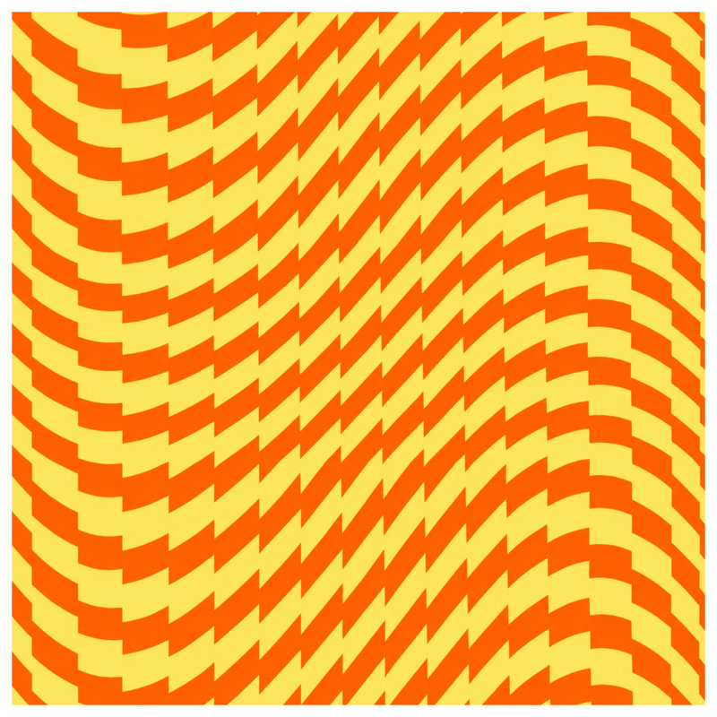 Tapis de bain jaune zigzag orange, 34in W x 21in L