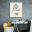 «Slated Blue 1» par Katie pertiet, art mural sur toile, 20 po x 24 po