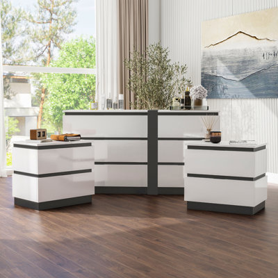 Arakawa Winooski 3-Piece Nightstands And Dresser Set