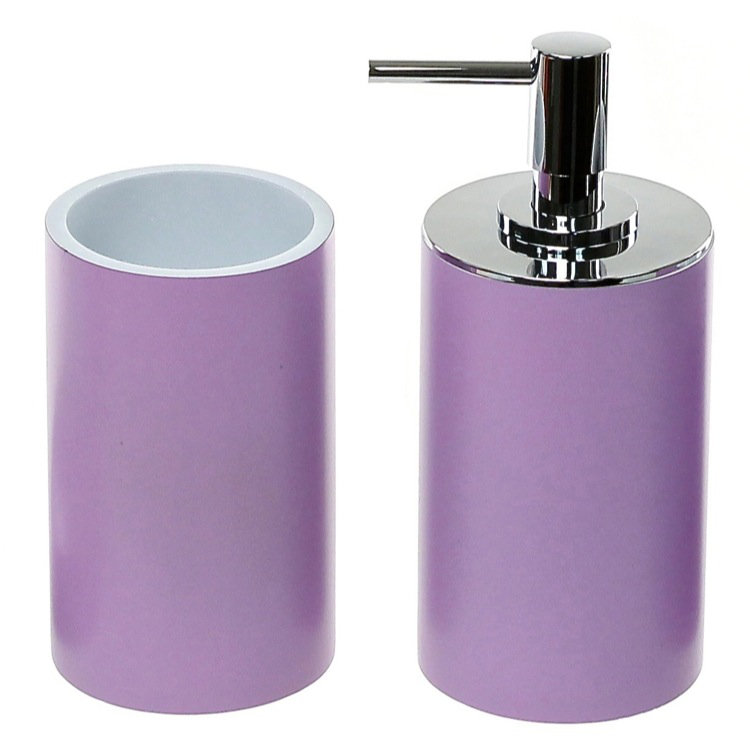 Parkgate Bathroom Accessory Set, Lilac