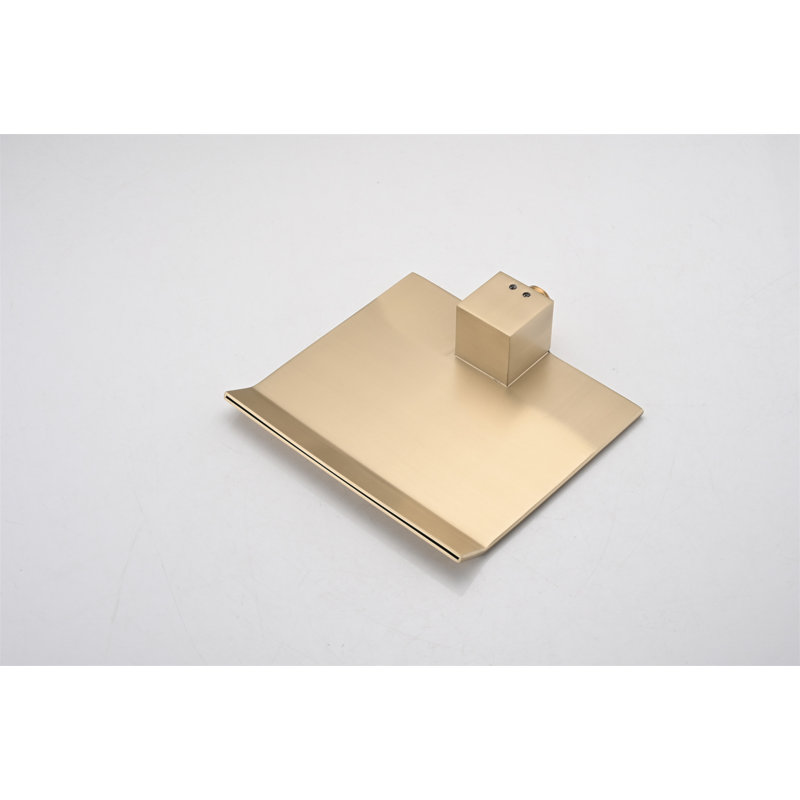 Waterfall Wall Mounted Tub Faucet, Brushed Gold