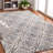 Abstract Hand Tufted Wool, Cotton Geometric Rug-2101484732