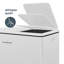 pedal bin N ° 918 capacity 60 L, 2 compartments 30 L, removable bins, recycling, separate waste collection, low -noise closure, white