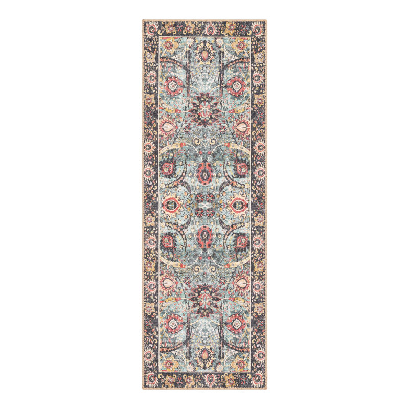 Maelei Performance Chenille Floral Indoor Rug, Runner 2' x 6'1"