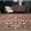 Tapis oriental en laine noué à la main brun / noir / blanc-66825568