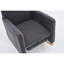 Chaise berçante en tissu avec repose-pieds Teddy-704234844