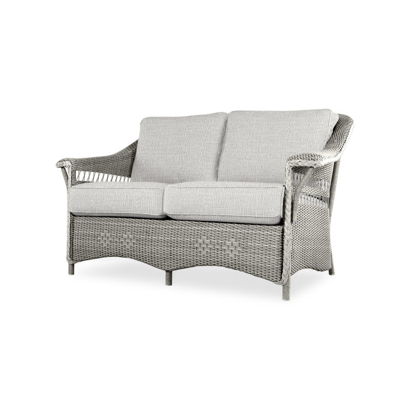 Nantucket Outdoor 2 - Seat Loveseat, Loveboat Mint, Pewter