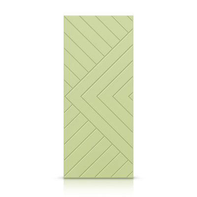 Hollow Paneled Painted without Installation Hardware Kit Slab Door