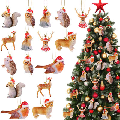 3.15'' Animal Print Animals Hanging Figurine Ornament
