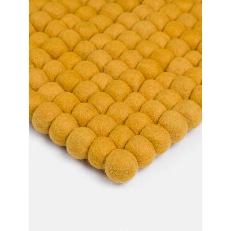 Solid Colour Wool Hand Woven Area Rug, Rectangular 90 x 130cm