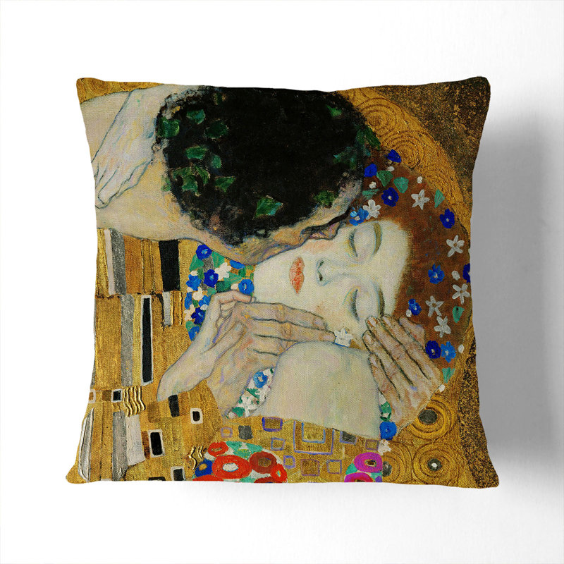 The Kiss Vol.3 Square Throw Cushion, 40cm H x 40cm W x 15cm D