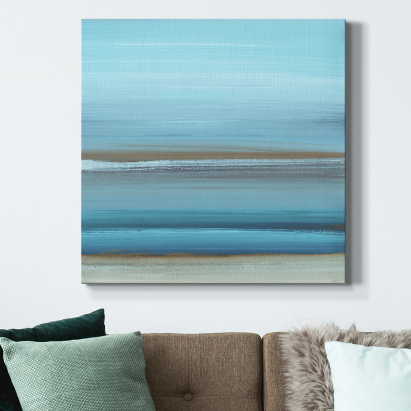 «By the Sea I», reproduction d'art sur toile tendue, H 40 po x l 40 po x P 1 po